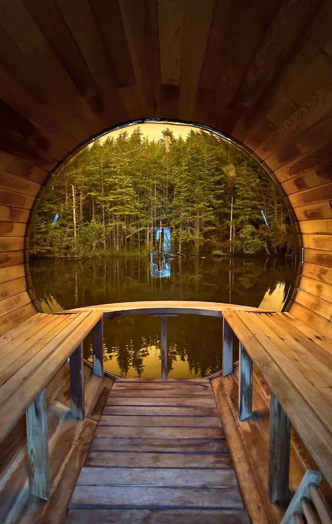 Yurts in the vineyard