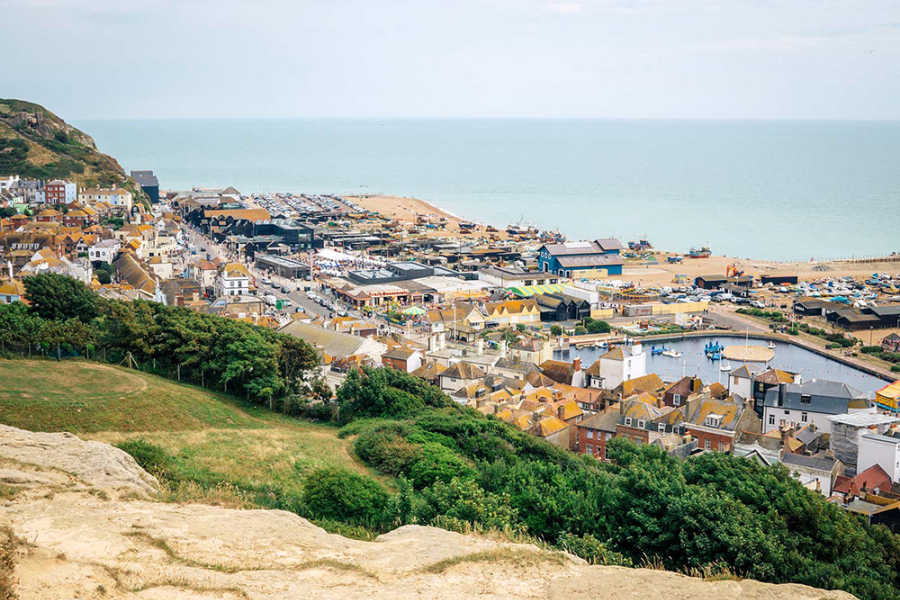 Beaches near London by train