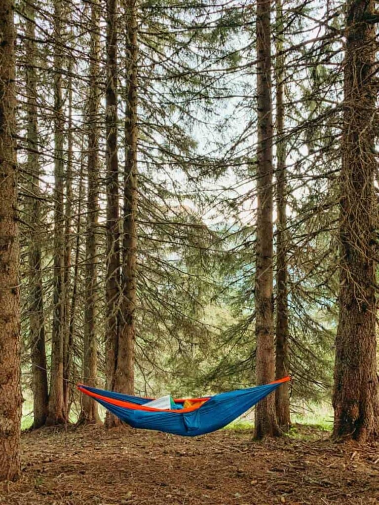 Wild camping in the French Alps