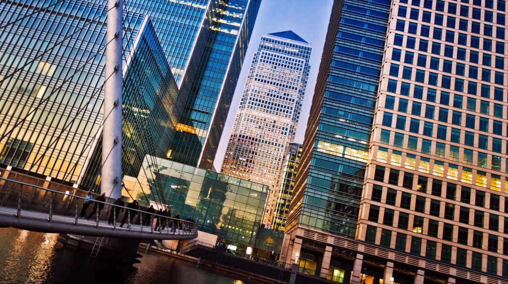 Canary Wharf with kids