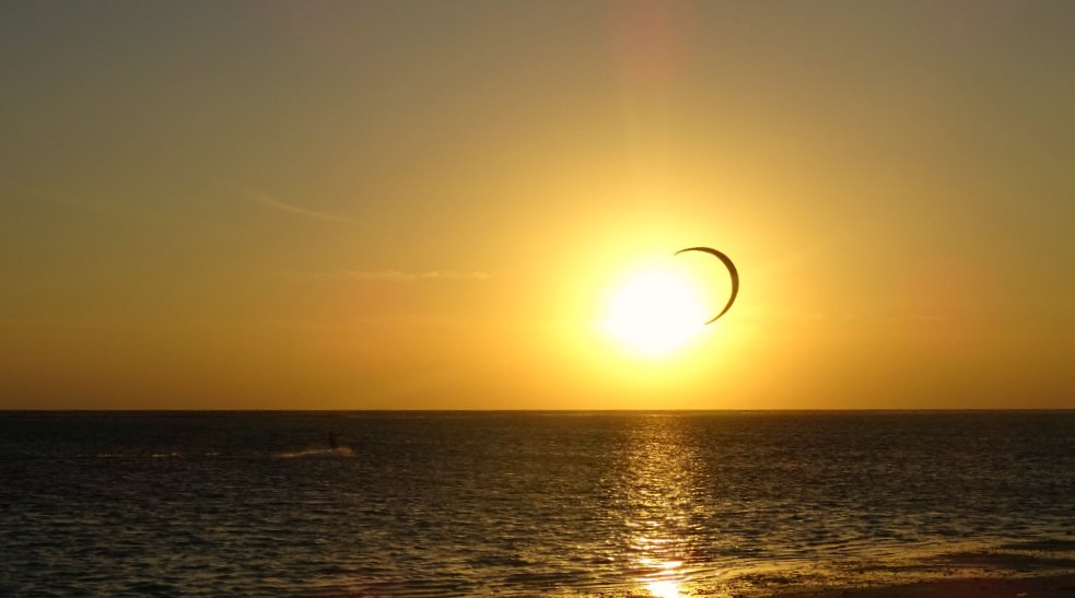 Kite Surfer at Sunrise, Bulabog Beach 2
