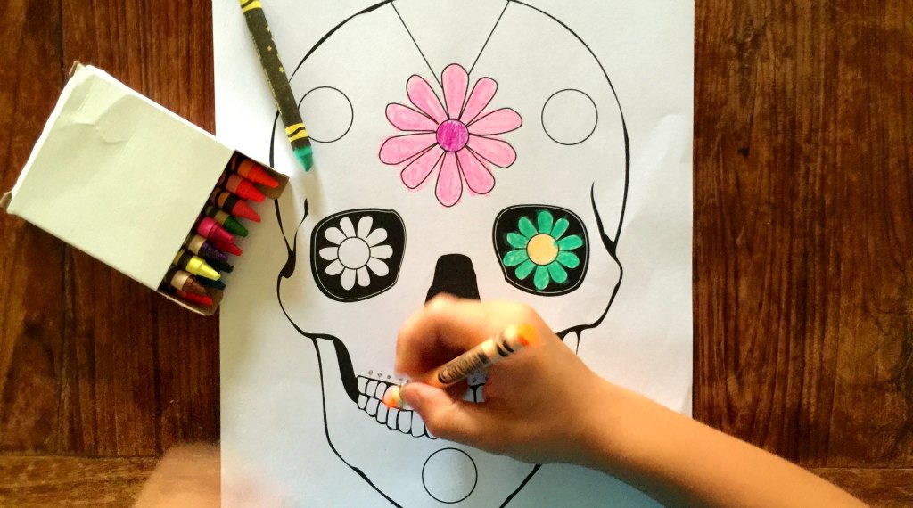 Day of the Dead printable for little kids