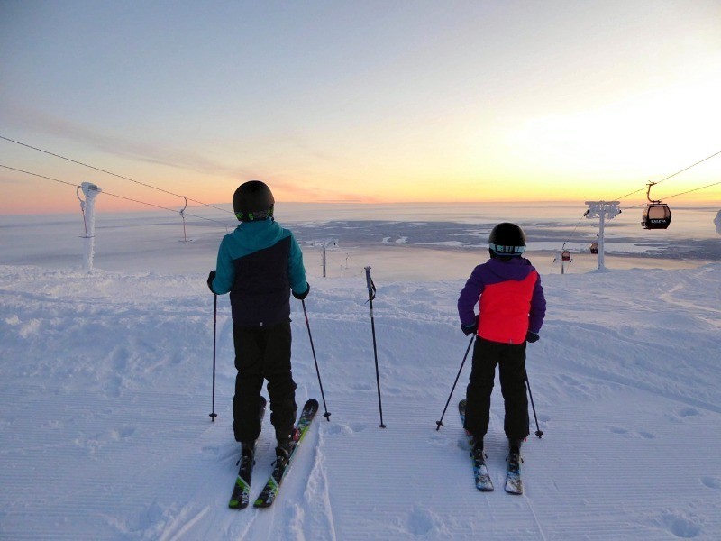 Skiing in Finland