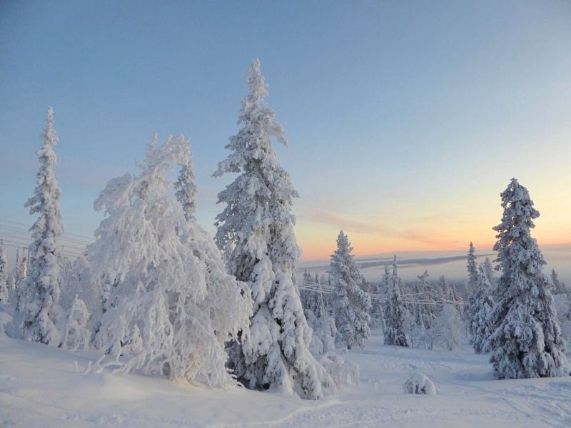 Skiing in Finland